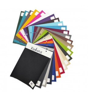 Vzorník voděodolných látek Kodura 600x300, jednobarevná, 15x20 cm
