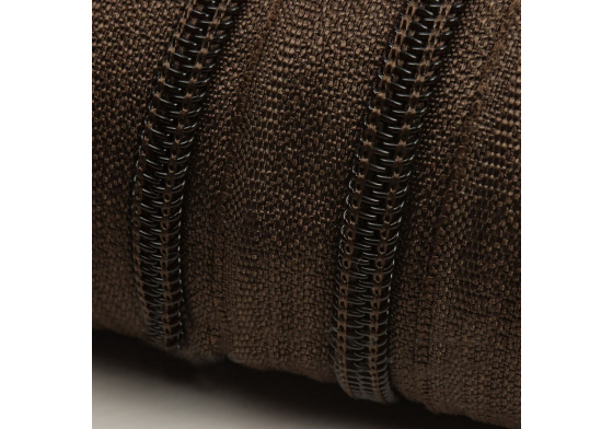 Zip spirálový barva Hnědá 5 mm metráž