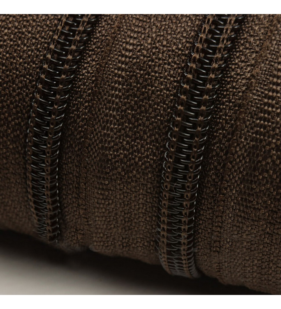 Zip spirálový barva Hnědá 5 mm metráž