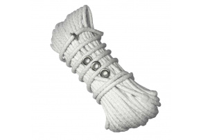 Bavlněno-Polyesterové lano 9 mm x 25 m, barva bílá