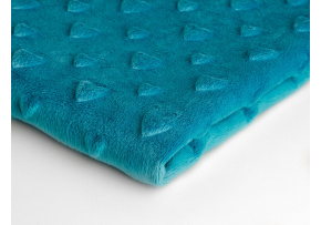 Látka Mínky Srdička, barva Tyrkys 14