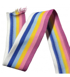 Pruhovaná páska 30 mm barva Růžová Mix-5