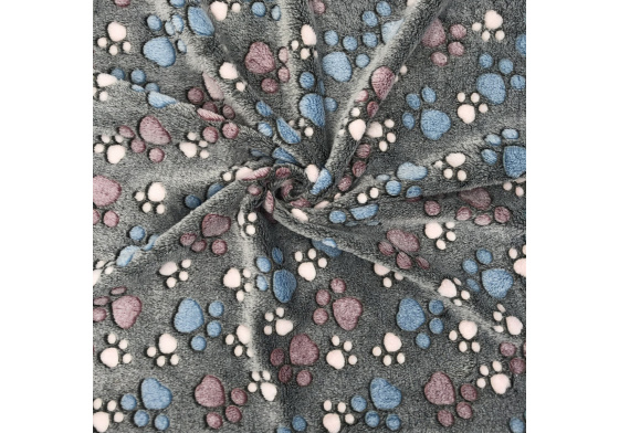 Minky BERÁNEK ŁAPKI na šedem