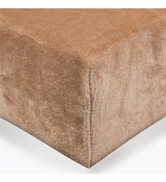 Prostěradlo mikroflanel barva hnědá 140x200