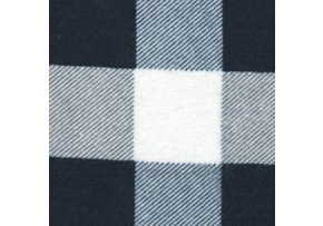 Bavlněná flanelová látka Kostka Černo-Bílá 4x4 cm