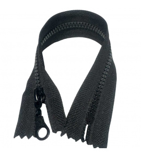 Zip kostkový 5 mm 25 cm Nedělitelný černý