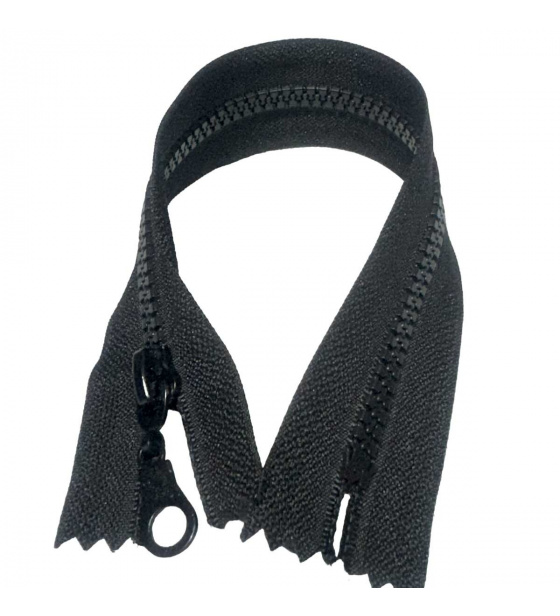 Zip kostkový 5 mm 25 cm Nedělitelný černý