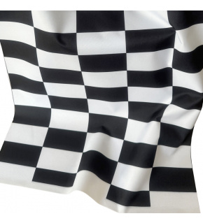 Venkovní látka Pergola (Oxford), 200 g/m², šíře 160 cm, bílo-černá šachovnice 5x10 cm