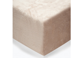 Prostěradlo mikroflanel barva béžová 180x200
