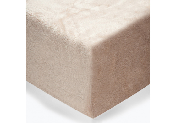 Prostěradlo mikroflanel barva béžová 180x200