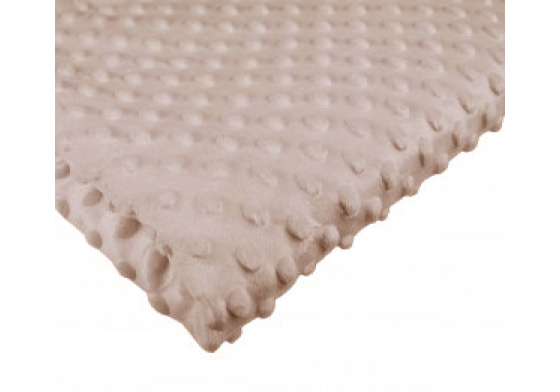 Látky MINKY 270 PUNTÍK  barva CAPPUCCINO