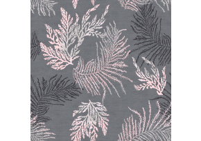 Velurové potahové látky s potiskem, Bylinky na Šedém