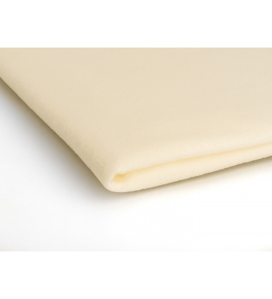 Polar fleece látka 200 g/m², šířka 150 cm, ecru, metráž