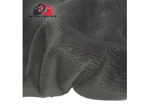 Minky mikroplyš jednobarevné, barva Grafit