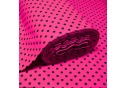 Tissu coton au métre couleur Amarante pois Noire 10 mm
