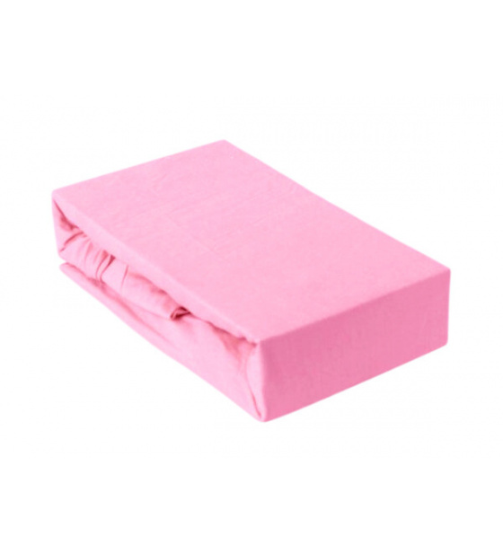 Exclusive Jersey prostěradlo 90x200 cm barva Růžová