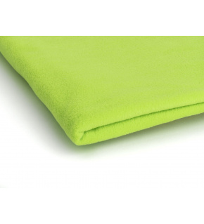 Polar fleece látka 200 g/m², šířka 150 cm, seledinový neon, metráž Polar fleece látka 200 g/m², šířka 150 cm, seledinový neon, metráž