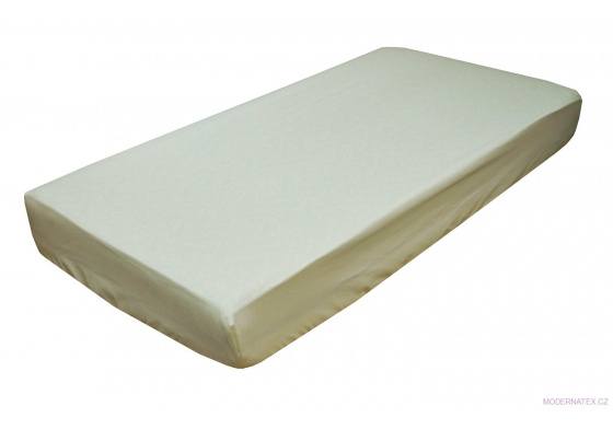 Prostěradlo do postýlky bavlněné na gumu 120x60 cm ECRU