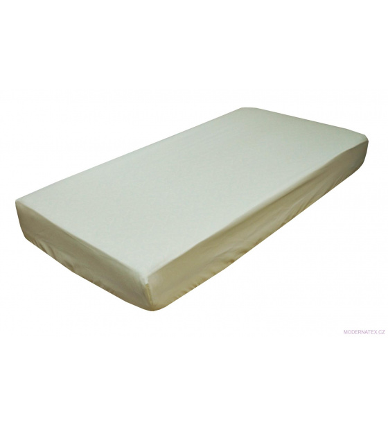Prostěradlo do postýlky bavlněné na gumu 120x60 cm ECRU
