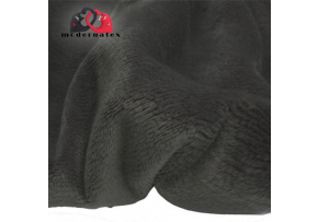 Minky mikroplyš jednobarevné, barva Černá