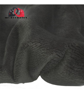 Látka minky jednobarevné, 220 g/m², šíře 160 cm, černá Látka minky jednobarevné, 220 g/m², šíře 160 cm, černá