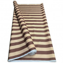 Tissu d'extérieur pour transats et hamacs de jardin Beige-Marron 5 cm