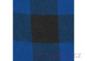 Bavlněná flanelová látka vzor kostka modrá 4x4 cm