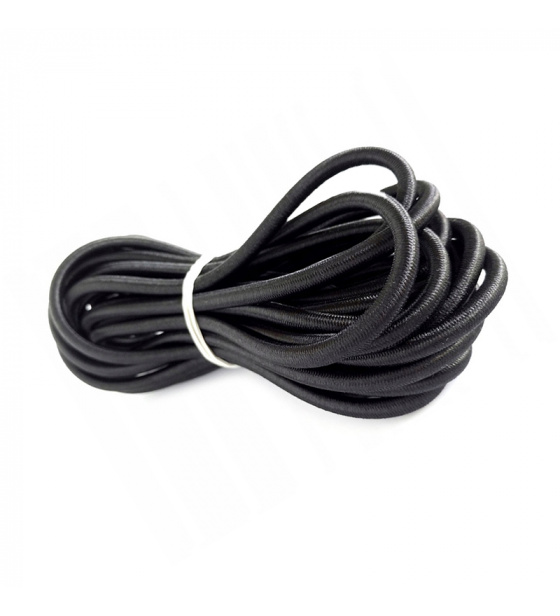 Kulatá guma 5 mm, černá metráž