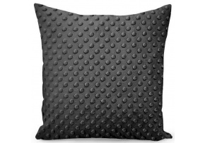 Povlak na polštářek mikroplyš 40X40 cm, barva Grafitová