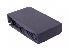 Prostěradlo s gumou 160x200 cm Jersey, barva Grafitová Prostěradlo s gumou 160x200 cm Jersey, barva Grafitová