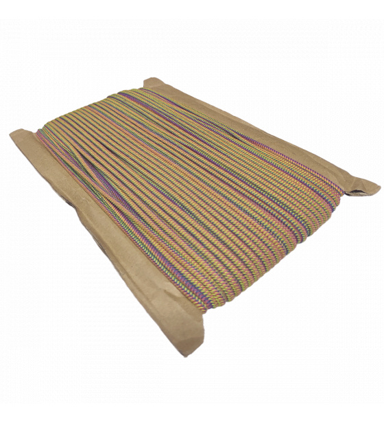 Kulatá guma barevná, 3 mm, 50 m barva mix