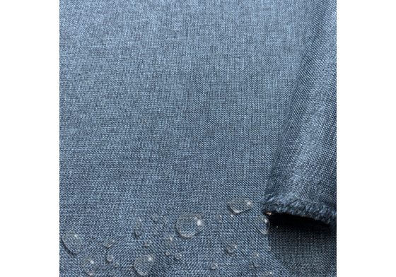 Nepromokavá látka Imitace lnu-04, Granátová