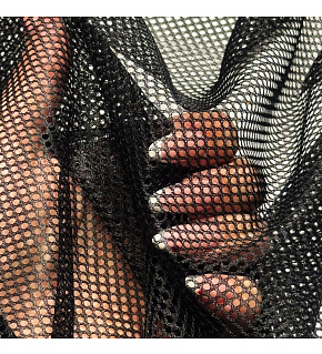 Polyesterová elastická síťovina Černá, oko 2x2mm