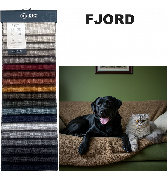 Vzorník nehořlavých potahových látek Fjord, 15x20 cm