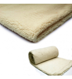 Minky Beránek, 220 g/m², šíře 160 cm, metráž, ecru