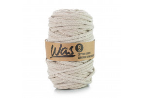 Bavlněná šňůra 9mm, 50m, světle béžová 320