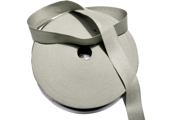 Lemovací proužek PES 25 mm barva šedá