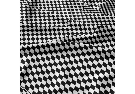 Bavlněná látka Ornament Černý