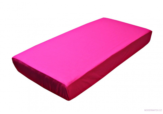 Prostěradlo do postýlky bavlněné na gumu 120x60 cm AMARANT