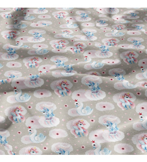 Bavlněná látka, metráž. Jemný pohled na Šedém