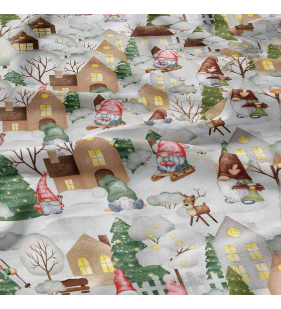 Vánoční bavlněná látka, metráž, šíře 160 cm, Vánoční čas