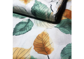 Bavlněná látka Kytičky na Bílém