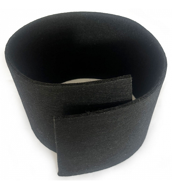Technický filc 10 mm, 1300 g/m², barva Černá, šířka 100 cm