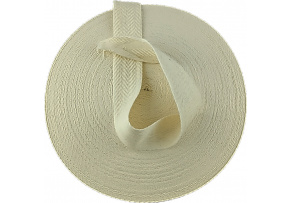 Lemovací proužek BAVLNA 30 mm barva ecru