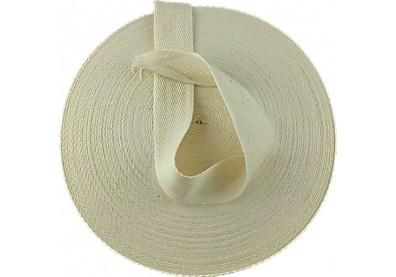 Lemovací proužek BAVLNA 30 mm barva ecru