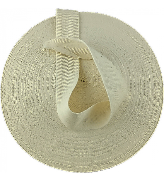 Lemovací proužek BAVLNA 30 mm barva ecru