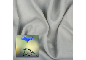 Přírodní lněná látka Oskar, Sv. Šedá, 265 gr