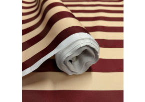 Venkovní látka na zahradní lehátka a houpací sítě, Béžovo-Bordová, 5 cm