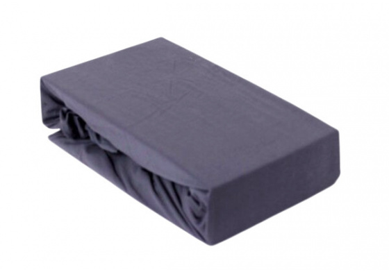 Exclusive Jersey prostěradlo s gumou 180x200 cm barva Grafitová