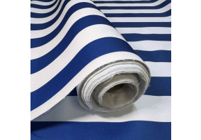 Venkovní látka na zahradní lehátka a houpací sítě, Bílo-Chabrová, 5 cm